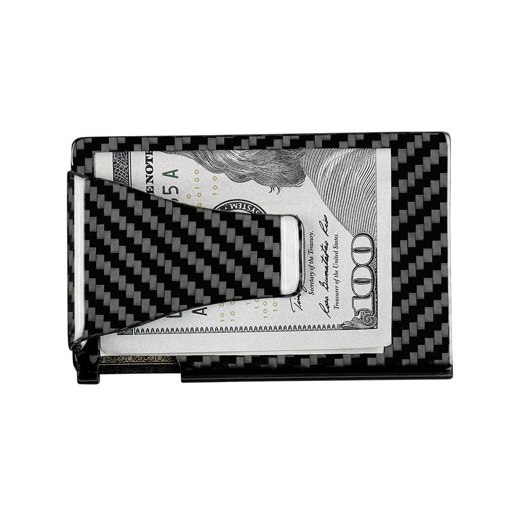AhTai Minimalist Wallet for Men - Slim Wallet with Money Clip - Tactical  Carbon Fiber Wallet - RFID Blocking Mens Wallet with Gift Box - Cash Credit